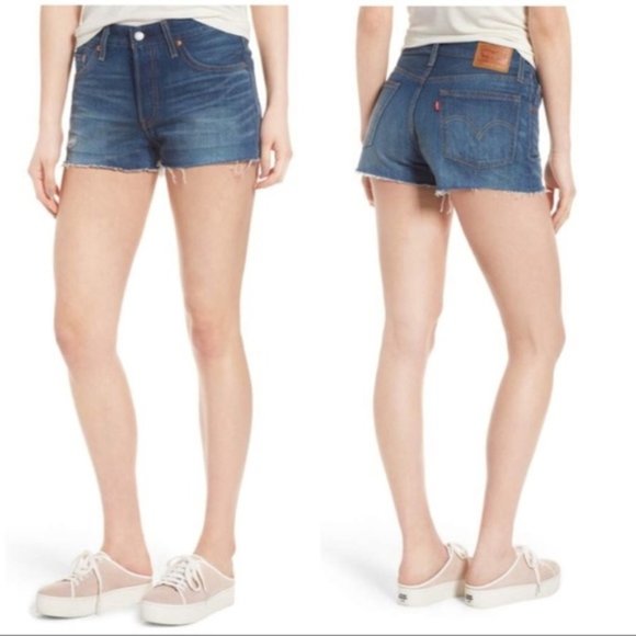 NWT Levi's Cutoff Denim Shorts California Tide - Picture 5 of 5